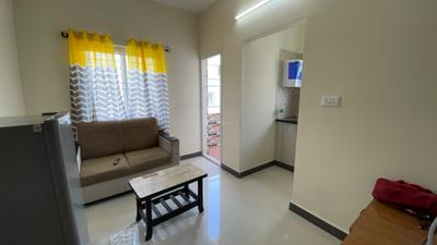 Living Room Image of 710 Sq.ft 1 BHK Apartment / Flat for rent in BTM Layout Bengaluru for Rs. 27499