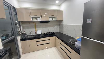 Kitchen Image of 1500 Sq.ft 3 BHK Apartment / Flat for rent in Adani Amogha, Shantigram Ahmedabad for Rs. 55000