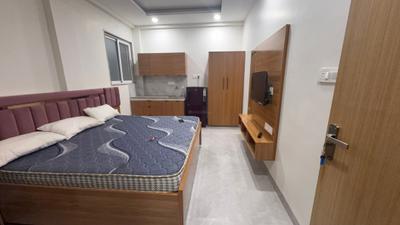 Bedroom Image of 210 Sq.ft 1 RK Independent House for rent in Mahalakshmi Nagar Indore for Rs. 13000