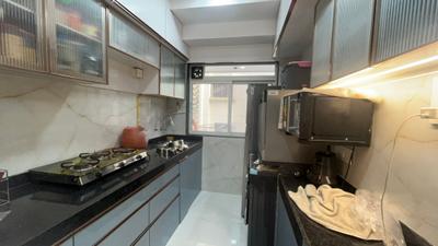 Kitchen Image of 585 Sq.ft 1 BHK Apartment / Flat for rent in Paradiso Dreamsville, Borivali West Mumbai for Rs. 46000