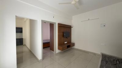 Living Room Image of 650 Sq.ft 1 BHK Builder Floor for rent in HSR Layout Bengaluru for Rs. 37000