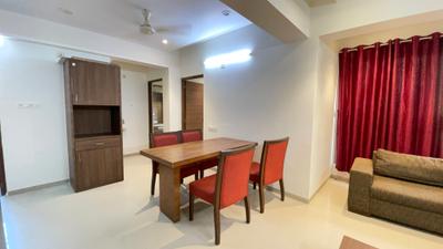 Dining Area Image of 1245 Sq.ft 2 BHK Apartment / Flat for rent in Shyamal Ahmedabad for Rs. 30000