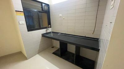 Kitchen Image of 612 Sq.ft 2 BHK Apartment / Flat for rent in Kashish Park Tower, Dharamveer Nagar Thane for Rs. 34000