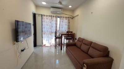 Living Room Image of 450 Sq.ft 1 BHK Apartment / Flat for rent in Ajmera Greenfinity, Wadala East Mumbai for Rs. 46000