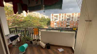 Balcony Image of 1300 Sq.ft 3 BHK Apartment / Flat for rent in Disha Courtyard, Whitefield Bengaluru for Rs. 52000