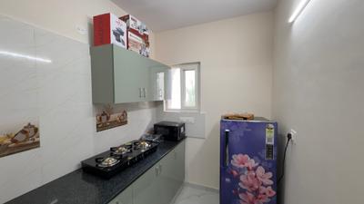 Kitchen Image of 600 Sq.ft 1 BHK Apartment / Flat for rent in Nagavara Bengaluru for Rs. 26500