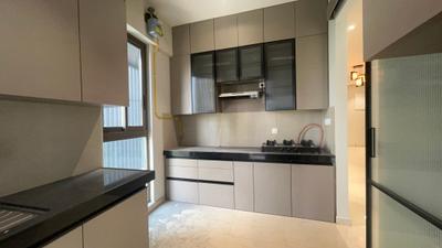 Kitchen Image of 1350 Sq.ft 3 BHK Apartment / Flat for rent in Adani Ten BKC, Bandra East Mumbai for Rs. 220000