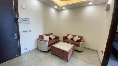 Living Room Image of 600 Sq.ft 1 BHK Builder Floor for rent in Sector 52 Gurgaon for Rs. 37000