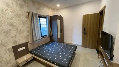 Bedroom Image of 550 Sq.ft 1 RK Builder Floor for rent in Mahalakshmi Nagar Indore for Rs. 13500