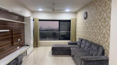 Living Room Image of 1350 Sq.ft 2 BHK Apartment / Flat for rent in Godrej Platinum, Vikhroli East Mumbai for Rs. 115000