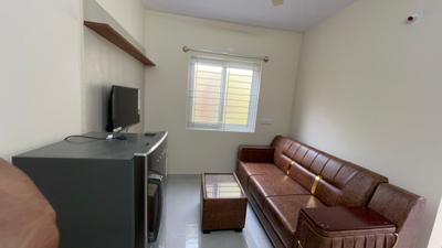 Living Room Image of 701 Sq.ft 1 BHK Apartment / Flat for rent in BTM Layout Bengaluru for Rs. 31899