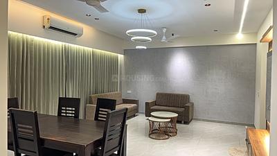 Living Room Image of 2300 Sq.ft 3 BHK Apartment / Flat for rent in Pramukh Omkar Rivanta 1, Randesan Gandhinagar for Rs. 45000