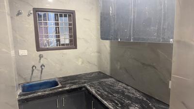 Kitchen Image of 429 Sq.ft 1 BHK Builder Floor for rent in Old Double Storey, Lajpat Nagar New Delhi for Rs. 28000