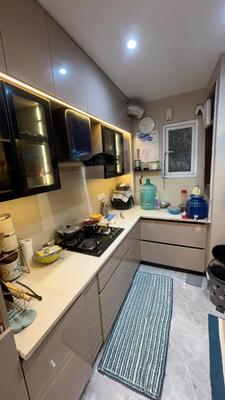 Kitchen Image of 1215 Sq.ft 3 BHK Apartment / Flat for sale in Satbari New Delhi for Rs. 11000000