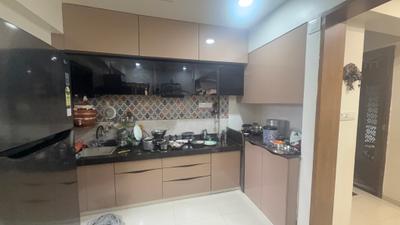 Kitchen Image of 1300 Sq.ft 2 BHK Apartment / Flat for sale in Yogeshwar Karnavati Paradise, New Maninagar Ahmedabad for Rs. 5300000