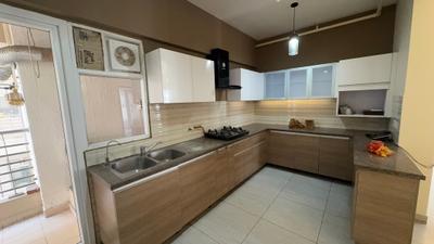 Kitchen Image of 2070 Sq.ft 3 BHK Apartment / Flat for rent in ABA Cleo County, Sector 121 Noida for Rs. 75000