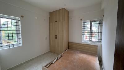 Bedroom Image of 600 Sq.ft 1 BHK Apartment / Flat for rent in Thanisandra Bengaluru for Rs. 23000