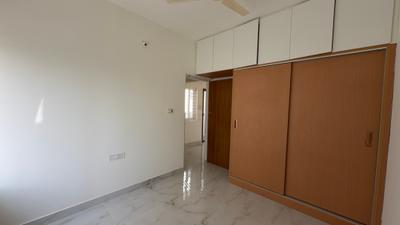 Bedroom Image of 650 Sq.ft 1 BHK Builder Floor for rent in Thanisandra Bengaluru for Rs. 23000
