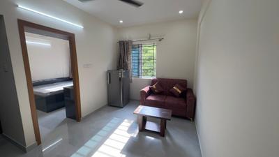Living Room Image of 550 Sq.ft 1 BHK Apartment / Flat for rent in Bilekahalli Bengaluru for Rs. 24999
