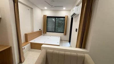 Bedroom Image of 750 Sq.ft 1 BHK Builder Floor for rent in Mahalakshmi Nagar Indore for Rs. 16500