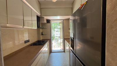 Kitchen Image of 1100 Sq.ft 3 BHK Apartment / Flat for rent in Kaustubh Usha Colony CHS, Malad West Mumbai for Rs. 90000