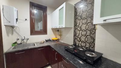 Kitchen Image of 1200 Sq.ft 3 BHK Builder Floor for rent in Vasant Kunj New Delhi for Rs. 50000