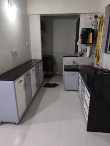 Kitchen Image of 666 Sq.ft 1 BHK Apartment / Flat for rent in Kalp Capitol Flora And Capitol Icon, Sargasan Gandhinagar for Rs. 20000