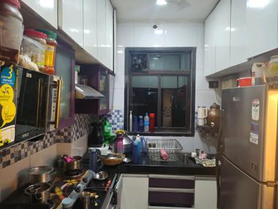 Kitchen Image of 530 Sq.ft 1 BHK Apartment / Flat for rent in K M Horizon Exotica, Kasarvadavali Thane for Rs. 18000