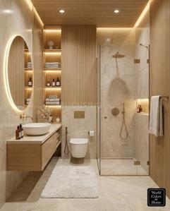 Bathroom Image of 2250 Sq.ft 4 BHK Apartment / Flat for sale in Lodha Aureus, Sewri Mumbai for Rs. 110000000