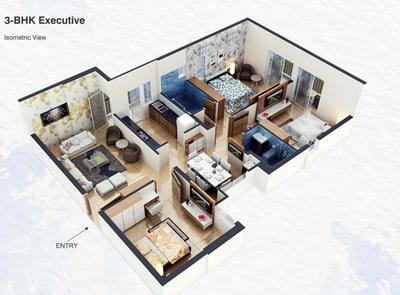 Image of 1422 Sq.ft 3 BHK Apartment / Flat for sale in Assotech Pride Phase 1, Rudrapur, Bhubaneswar for Rs. 14000000