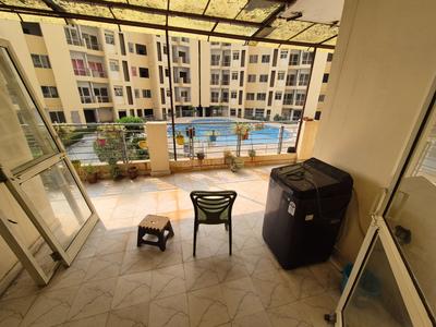 Balcony Image of 842 Sq.ft 2 BHK Apartment / Flat for rent in Wish Uma Aangan, Hasampura Jaipur for Rs. 18000