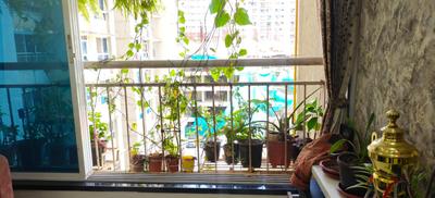 Balcony Image of 650 Sq.ft 1 BHK Apartment / Flat for rent in Royal Oasis, Malad West Mumbai for Rs. 42000