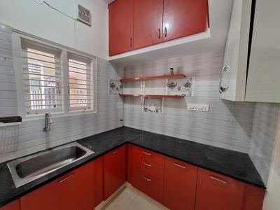 Kitchen Image of 1150 Sq.ft 2 BHK Builder Floor for rent in Hulimavu Bengaluru for Rs. 25000