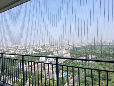 Bedroom Two Image of 1545 Sq.ft 3 BHK Apartment / Flat for rent in Godrej Woods, Sector 43 Noida for Rs. 75000