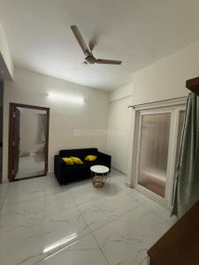 Living Room Image of 600 Sq.ft 1 BHK Apartment / Flat for rent in Whitefield Bengaluru for Rs. 25000