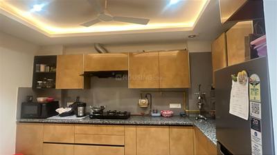 Kitchen Image of 810 Sq.ft 2 BHK Builder Floor for rent in Khirki Extension New Delhi for Rs. 25000