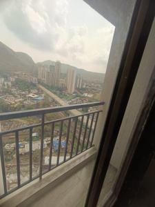 Balcony Image of 750 Sq.ft 1 BHK Apartment / Flat for rent in National Trinity Paradise Phase 1, Shilphata Thane for Rs. 13000