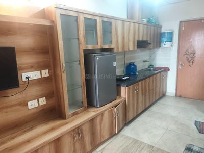 Kitchen Image of 435 Sq.ft 1 RK Studio for rent in Paramount Golfforeste Oak &amp; Pine, Surajpur Greater Noida for Rs. 15000