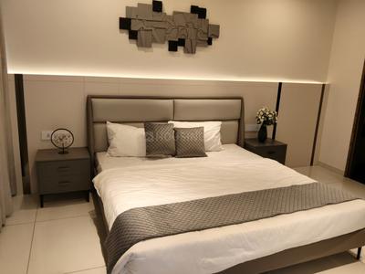 Bedroom Image of 1850 Sq.ft 3 BHK Apartment / Flat for rent in Adani The Meadows, Shantigram Ahmedabad for Rs. 45000