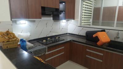 Kitchen Image of 1200 Sq.ft 3 BHK Apartment / Flat for rent in GT Group G T Eden Court, Rajkishor Nagar Bilaspur for Rs. 25000