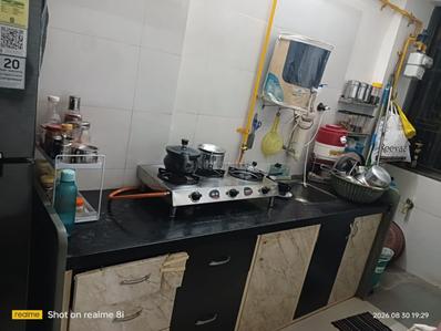 Kitchen Image of 640 Sq.ft 1 BHK Apartment / Flat for sale in Bakeri Shaunak Apartments, Vejalpur Ahmedabad for Rs. 3650000