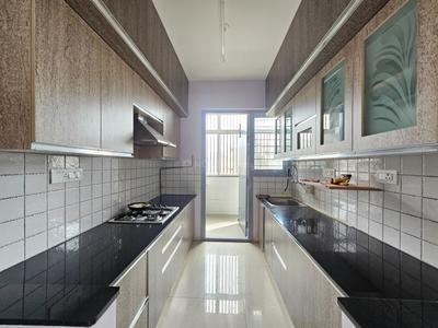 Kitchen Image of 1350 Sq.ft 2 BHK Apartment / Flat for rent in Essem Poetree, KPC Layout Bengaluru for Rs. 53000