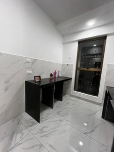 Kitchen Image of 600 Sq.ft 1 BHK Apartment / Flat for rent in Raymond Realty Ten X Habitat Tower C, Thane West Thane for Rs. 35000