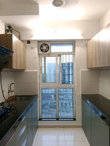 Kitchen Image of 650 Sq.ft 1.5 BHK Apartment / Flat for rent in Godrej Emerald, Kasarvadavali Thane for Rs. 27585