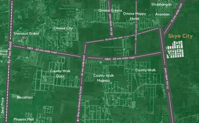 Image of 1000 Sq.ft Residential Plot / Land for sale in Skye City, Higonya, Indore for Rs. 3700000