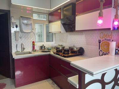 Kitchen Image of 1680 Sq.ft 3 BHK Apartment / Flat for rent in SJR Blue Waters, Parappana Agrahara Bengaluru for Rs. 65000