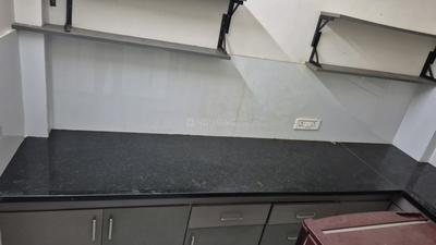 Kitchen Image of 400 Sq.ft 1 BHK Builder Floor for rent in Mahalakshmi Nagar Indore for Rs. 18000