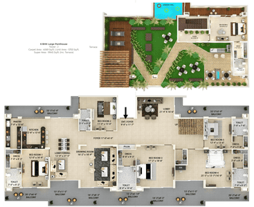 Image of 2000 Sq.ft 3 BHK Apartment / Flat for sale in Green Lotus Utsav, Gmada Aerocity, Mohali for Rs. 20500000