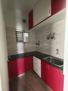 Kitchen Image of 750 Sq.ft 1 BHK Apartment / Flat for rent in Murugeshpalya Bengaluru for Rs. 28000