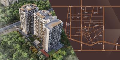 Image of 1945 Sq.ft 3 BHK Apartment / Flat for sale in Elenza Arista, Bopal, Ahmedabad for Rs. 8300000